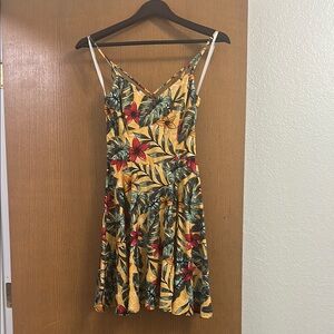 BCX Yellow Red Spaghetti Strap Sundress